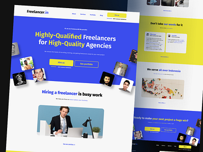 Website Design Freelance Pool Agency figma ui ux web website design