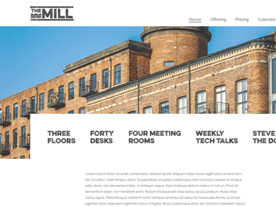 The Mill Web Site Design design web web design