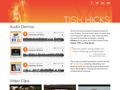 tishhicks.com/vo (desktop) header icons logo responsive website