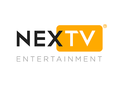 Logo for NexTV Entertainment branding entertainment logo tv