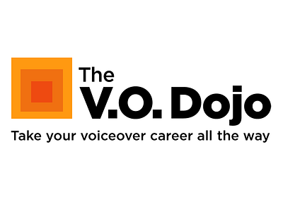 Logo for The V.O. Dojo branding logo v.o. voiceover website