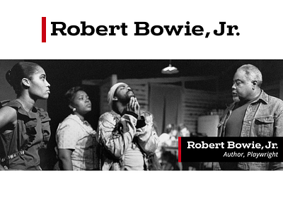 Logo for Playwright Robert Bowie Jr.