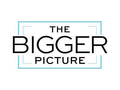 Logo for The Bigger Picture Productions branding commercial logo production website