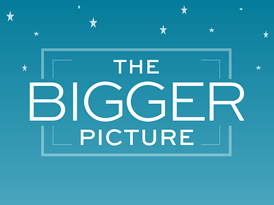 Logo for The Bigger Picture Productions - Star Background