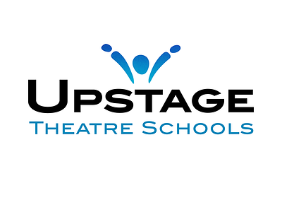 Logo for Upstage Theatre Schools branding kids logo school theatre