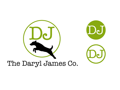 Logo for The Daryl James Company - Medium & Small branding commercial cowgirl logo rep terrier