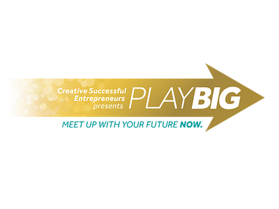 Logo for Play Big 2018 branding coaching event entrepreneur logo website