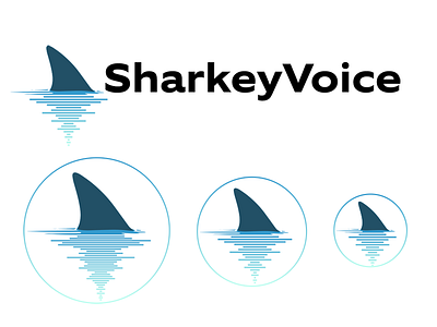 Branding for V.O. actor Jim Sharkey, SharkeyVoice.com acting branding logo voiceover website
