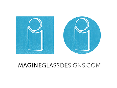 Branding for Imagine Glass branding glass icon imagine glass logo