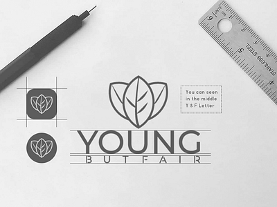 YF Monogram Logo design animals logo attractive logo branding business logo design logo designer flat hmqgraphix leaf leaves leaves logo logo logo mark minimalist logo modern logo tree