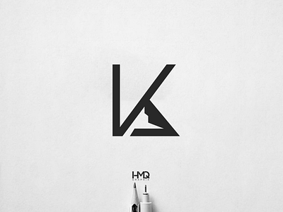 kA+ mountain Minimalist Modern Logo Design