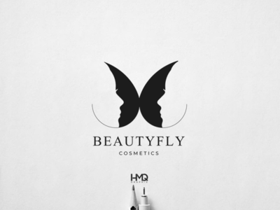 Beautyfly Cosmetics LOGO identity design by HMQ Graphix on Dribbble