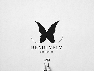 Beautyfly Cosmetics LOGO identity design