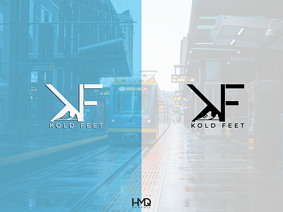 KF monogram minimalist logo design