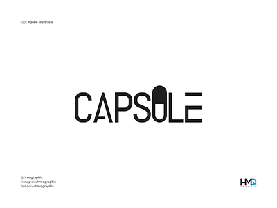 Capsule Concept Design 💊💊 attractive logo branding business logo calligraphy capsules design logo freelancer logo graphic design logo hmqgraphix logo logo intro logo mark minimalist logo modern logo pharmacy logo professional word mark