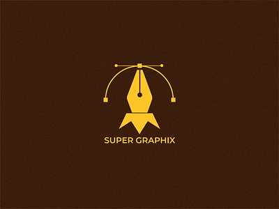 grain Modern Logo design for "Super Graphix"