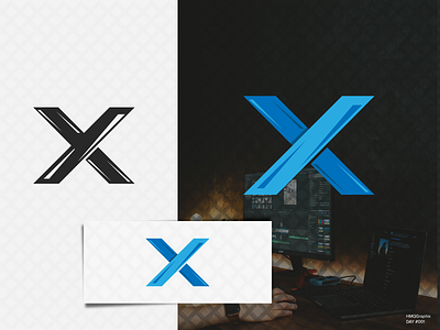 YX Gaming minimalist modern Logo