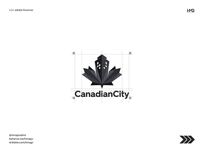 Canadian City modern minimalist Business logo concept attractive logo brand design brand tips branding branding agency branding and identity branding concept business business logo design logo designer hmqgraphix logo logo design tips logo mark logo sketch minimalist logo modern logo