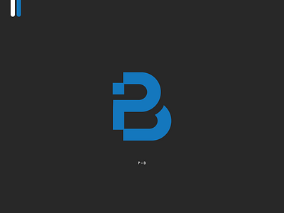 PB Business Word Mark logo design