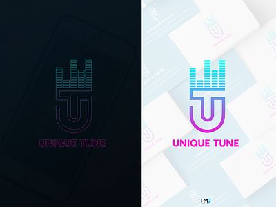 UT Tune combination  Business monogram logo Design