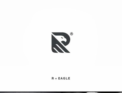 R Eagle minimal modern Business logo