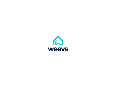 Home + Wave minimal modern logo design