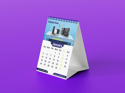 Desk Calendar branding design illustration vector