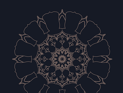 Mandala design illustration vector