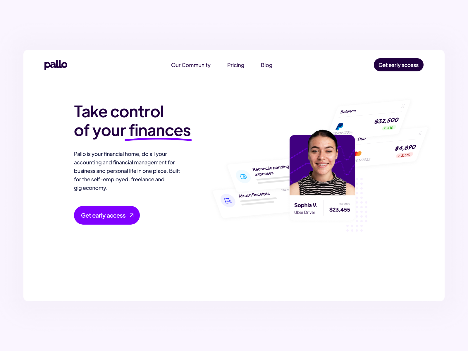 Landing Page: Pallo by Ragip Diler on Dribbble