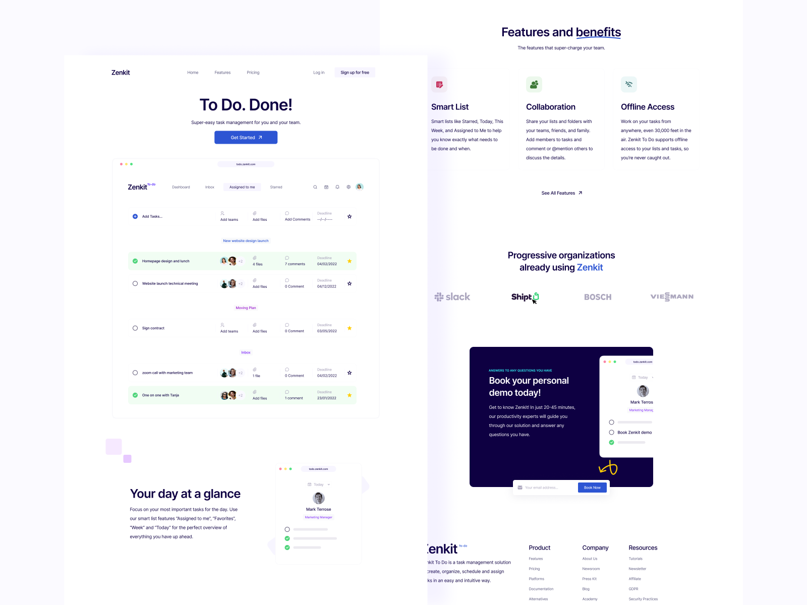Zenkit To Do: Task Management Tool Web Design by Ragip Diler on Dribbble