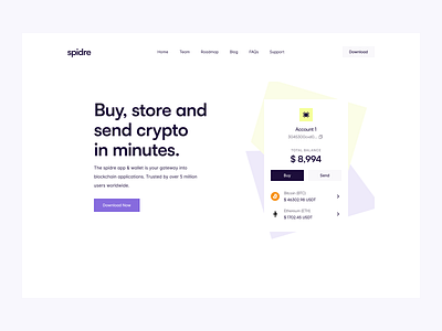 Landing Page: Spidre Webflow Template