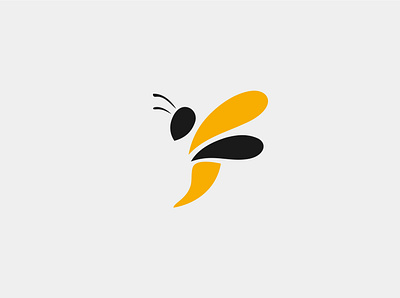 Simple Bee animation app art design icon illustration illustrator logo minimal vector