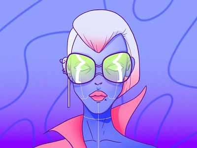 Cyber avatar no:1 character cyber digitalart digitalpainting fashion future illustration retro style