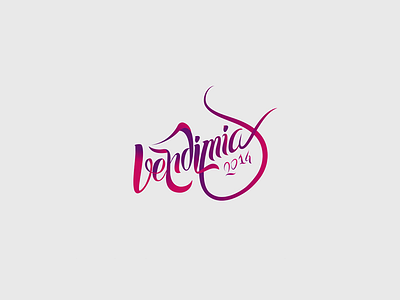 Lettering vendimia 2014 3d abstract competition logo logo vintage event party wine wine logo