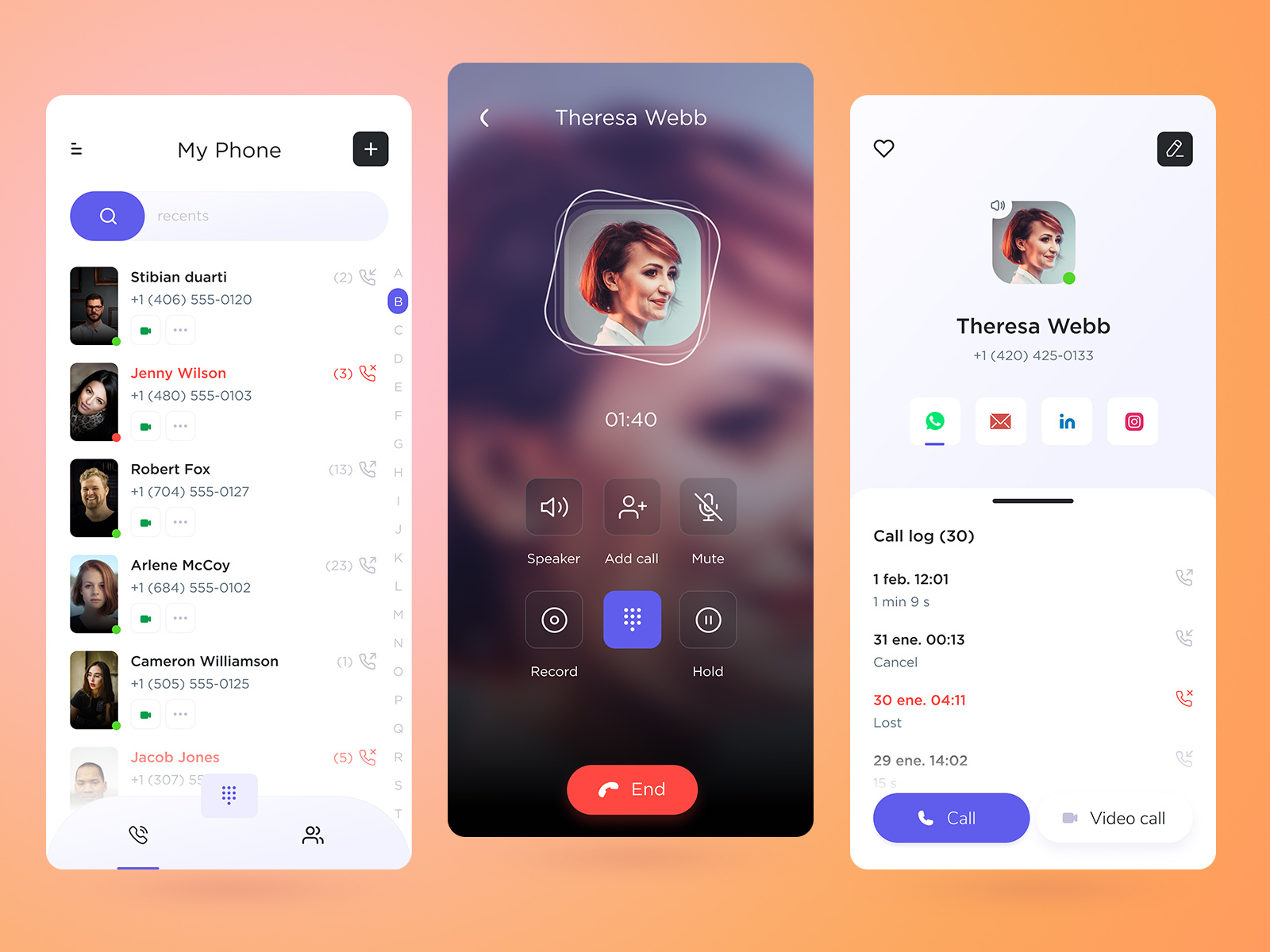 Call schedule mobile app 🐱‍💻 by Juan Iglesias on Dribbble