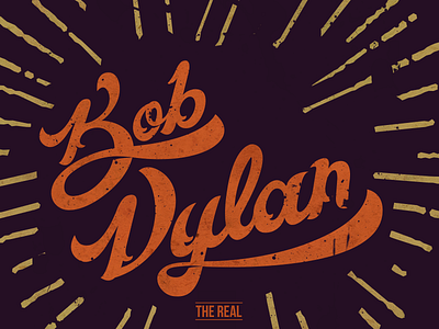 Bob Dylan abstract artist brand color identity lettering logo logo design music