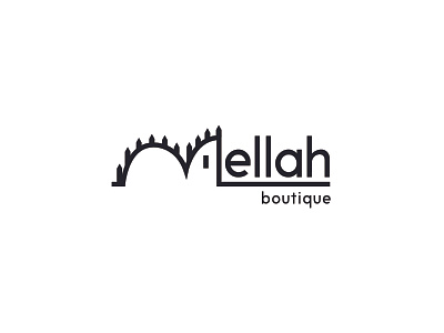 Mellah boutique boutique logo brand logo cloth logo fashion logo shoping logo