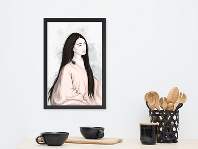 Air. ONE SOUL Series. Illustration art canvas digital framed illustration illustrator poster prints