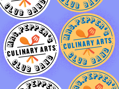Mrs. pepper's culinary arts club band! beatles bluesclues lockup logo music nickjr parody typography ♬