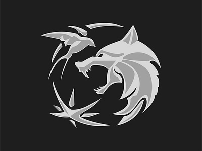 The Witcher Netflix Logo Fan Art adobe illustrator digital art fanart graphic design illustration inspiration logo design the witcher the witcher netflix