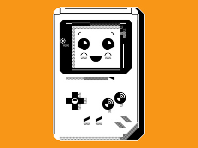Game Boy cute gameboy illustration nintendo textmode