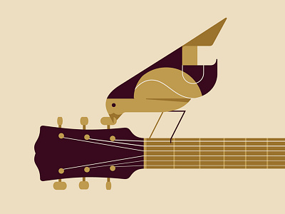 Detune bird guitar strings