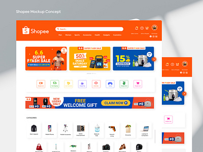 Shopee Revision UI concept branding uidesign ux