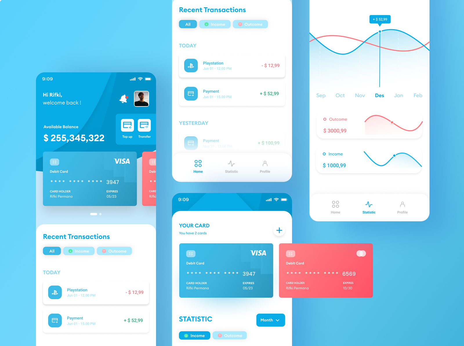 Finances Apps by Rifki Permana on Dribbble