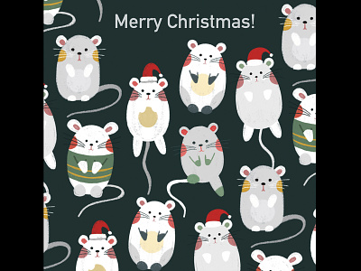 Merry Christmas christmas design holidays illustration new year poster typography xmas xmas card