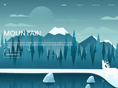 Mountain app illustration