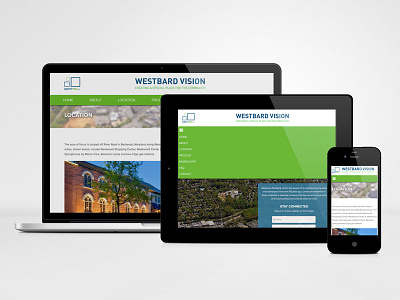 Westbard Vision mobile responsive design tablet web design web development