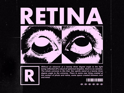 "Retina" T shirt Streetwear Design vintage