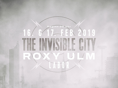 the invisible city event logo logo design roxy ulm