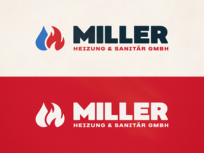 miller Heizung & Sanitär GmbH logo logo design signet